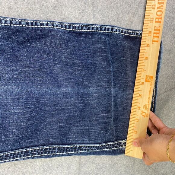 Silver Jeans Frances 22 Dark Wash Flare Jeans Size 29 x 31 Western (30x30) - Picture 7 of 13